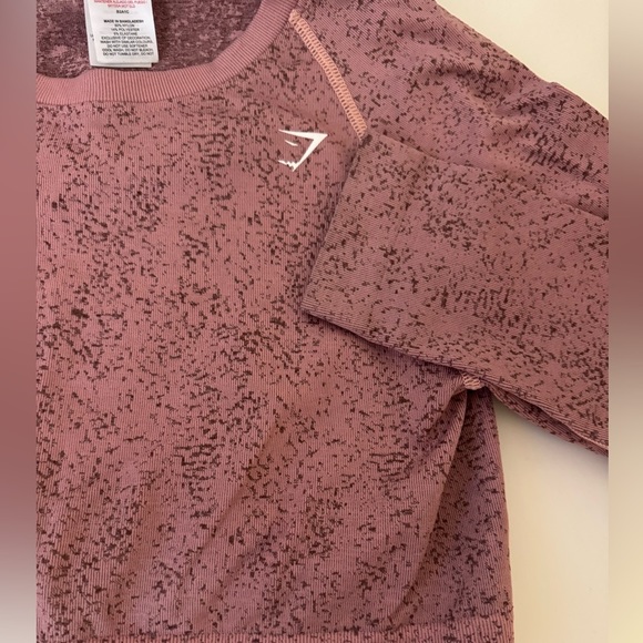 Gymshark Adapt Fleck Seamless Long Sleeve Crop Top - Picture 7 of 13